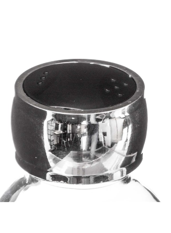 Five Simply Smart 8-Jar Rotating Spice Rack Black and Clear 12.5 x 22 x 22 cm 146651 - Image 3