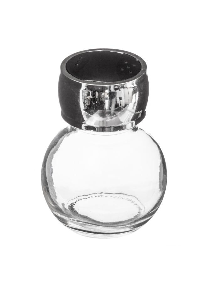 Five Simply Smart 8-Jar Rotating Spice Rack Black and Clear 12.5 x 22 x 22 cm 146651 - Image 2