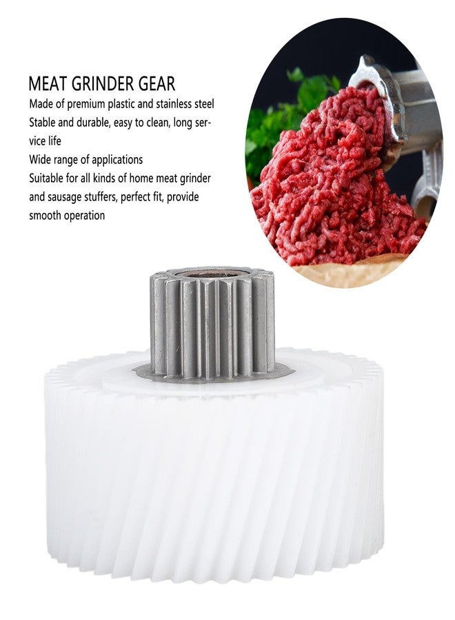 زيروديس قطع غيار تروس مفرمة اللحم من زيروديس، مصنوعة من الفولاذ المقاوم للصدأ والبلاستيك، ملحق أساسي للاستبدال لضمان الطحن. - Image 2