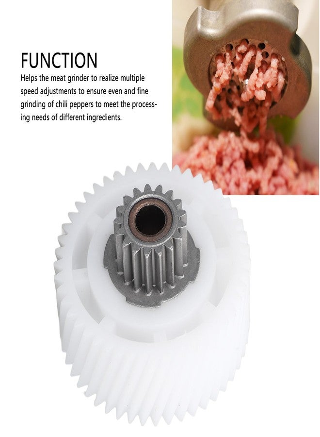 زيروديس قطع غيار تروس مفرمة اللحم من زيروديس، مصنوعة من الفولاذ المقاوم للصدأ والبلاستيك، ملحق أساسي للاستبدال لضمان الطحن. - Image 3