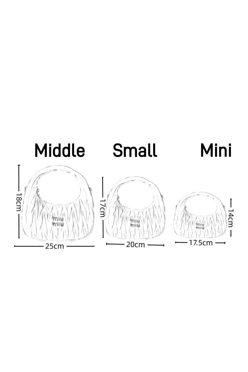 مياو مياو حقيبة كتف MIU Wander من جلد النابا مع حزام كروس بودي وإغلاق بسحاب - Image 5