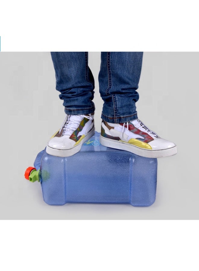 فكسر إبريق ماء بلاستيكي سعة ٢٥ لترًا مزود بفوهة - بولي كربونات صالح للطعام | تخزين مياه محمول للتخييم والسفر والاستخدام المنزلي - Image 4