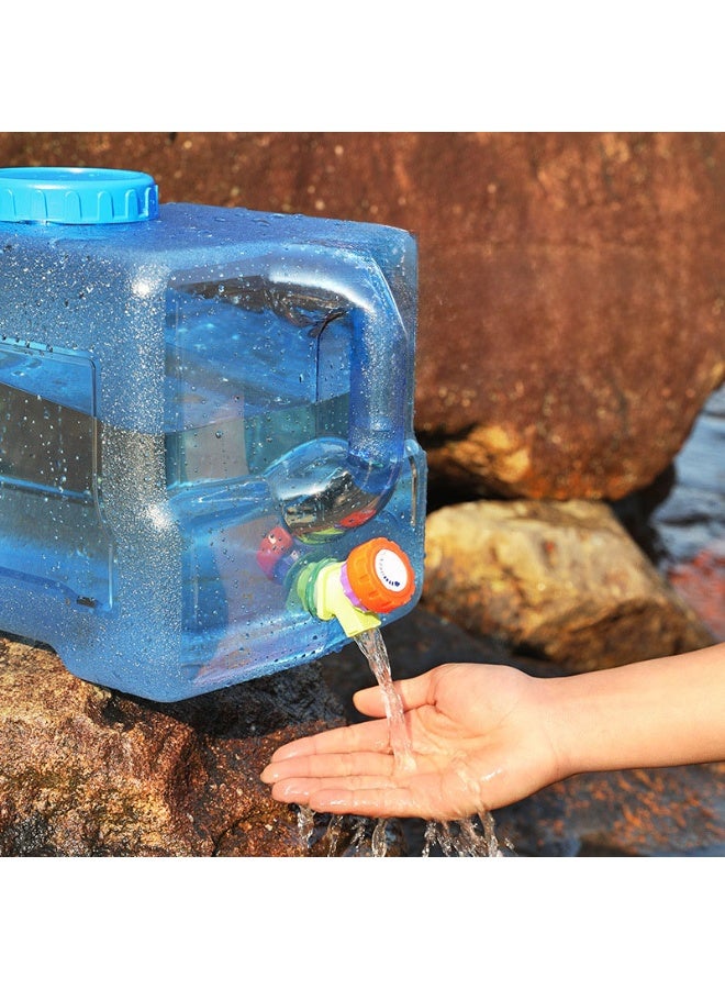 فكسر إبريق ماء بلاستيكي سعة ٢٥ لترًا مزود بفوهة - بولي كربونات صالح للطعام | تخزين مياه محمول للتخييم والسفر والاستخدام المنزلي - Image 2