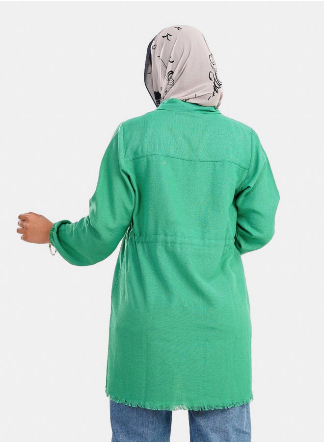 Clue Shirt with Unfinished Hem  - Image 3