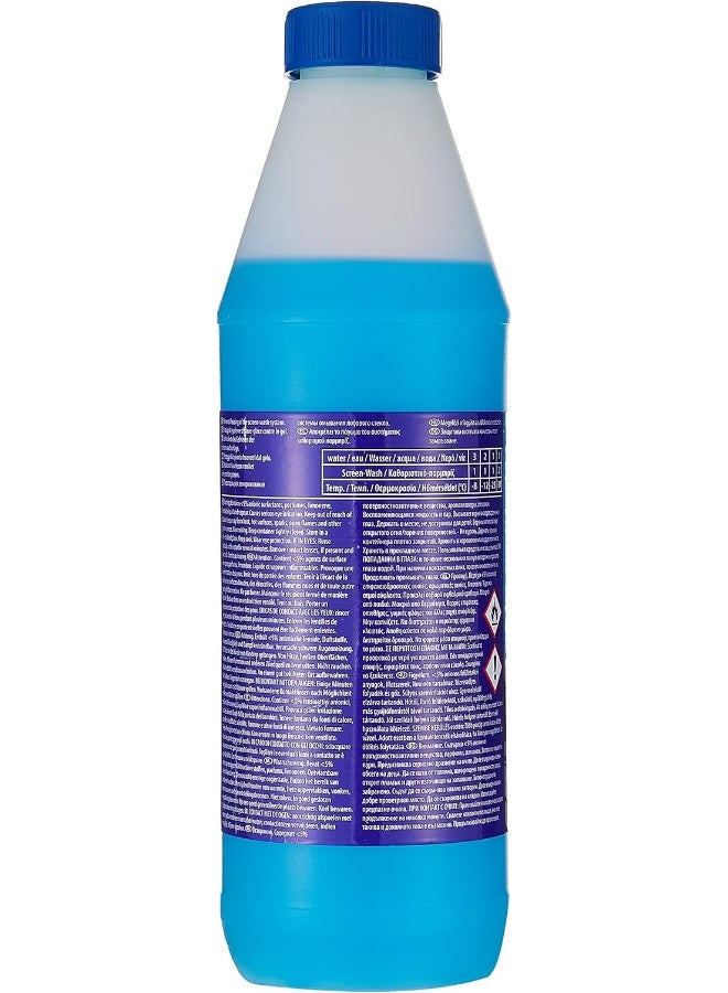 وينز غسول الشاشة فائق التركيز من وين 21+ 1 لتر - تركيبة متقدمة لتنظيف الزجاج الأمامي، خالية من الخطوط، تستخدم في جميع المواسم، تزيل الأوساخ والأوساخ والحشرات W77395 - Image 2