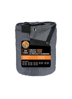 DDRS DDRS Heavy Duty 210 GSM Mesh Shade Tarp Multipurpose Black Protective Cover with Air Flow Mesh Tarp Use for Tie Downs Shade Fences Canopies Dump Trucks Garden Netting Tear Resistant 9 X 9  - Image 1