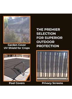DDRS DDRS Heavy Duty 210 GSM Mesh Shade Tarp Multipurpose Black Protective Cover with Air Flow Mesh Tarp Use for Tie Downs Shade Fences Canopies Dump Trucks Garden Netting Tear Resistant 9 X 9  - Image 2