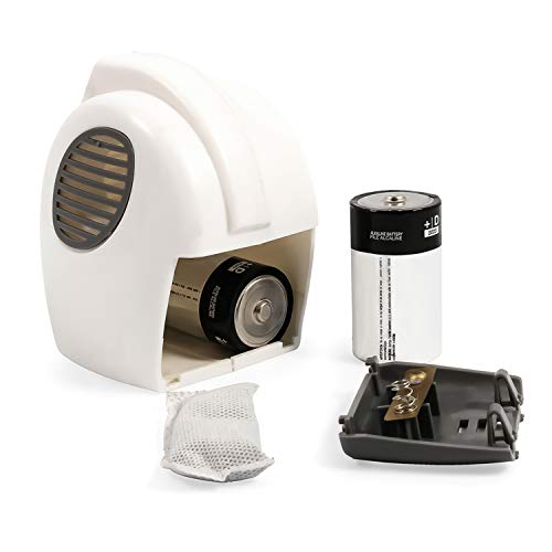 Camco Camper/RV Fridge Deodorizer & Airator | Deodorizer/Fan Helps Circulate Air in Refrigerator | Features Charcoal Odor Absorber & On/Off Switch | Great for Mini Fridge, Small Fridge & More (44124) - Image 2