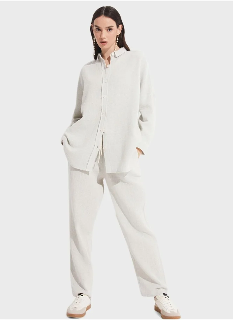 جون High Waist Pants