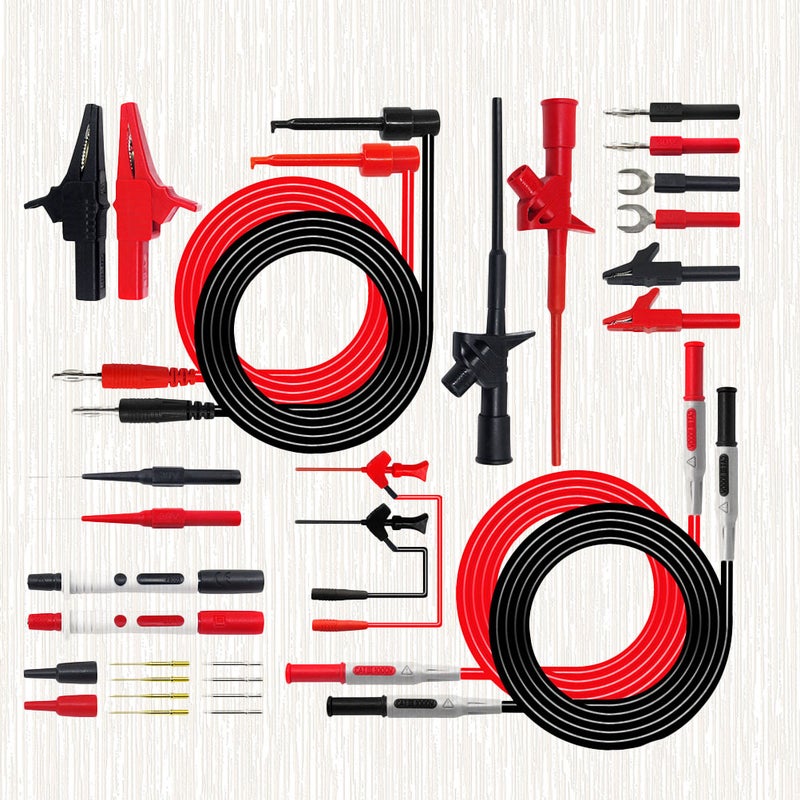 1 Set 4mm Banana Plug Probe Multimeter Probes Stick With Clip Watch Pen Home Office Repair - Image 3