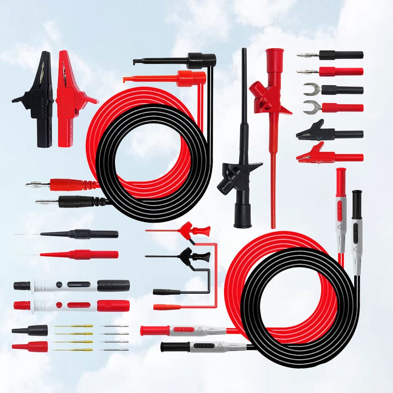 1 Set 4mm Banana Plug Probe Multimeter Probes Stick With Clip Watch Pen Home Office Repair - Image 5