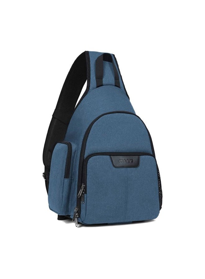 Mosiso Camera Bag Sling Backpack, DSLR/SLR/Mirrorless Full Open Camera Case with Tripod Holder&Rain Cover&Modular Insert, Photography Backpack Compatible with Canon/Nikon/Sony/Fuji, Teal Blue - Image 1