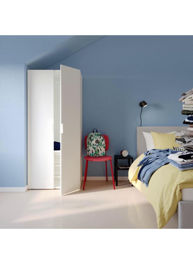 زبون سلة سلكية مع سكة قابلة للسحب، بيضاء، 80×40 سم - Image 2