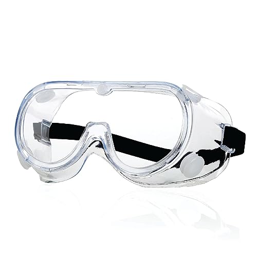 Robustt Safety Goggles for Chemical Protection with an Adjustable Strap and Minimum Lens Fogging (Pack of 4) - Image 1