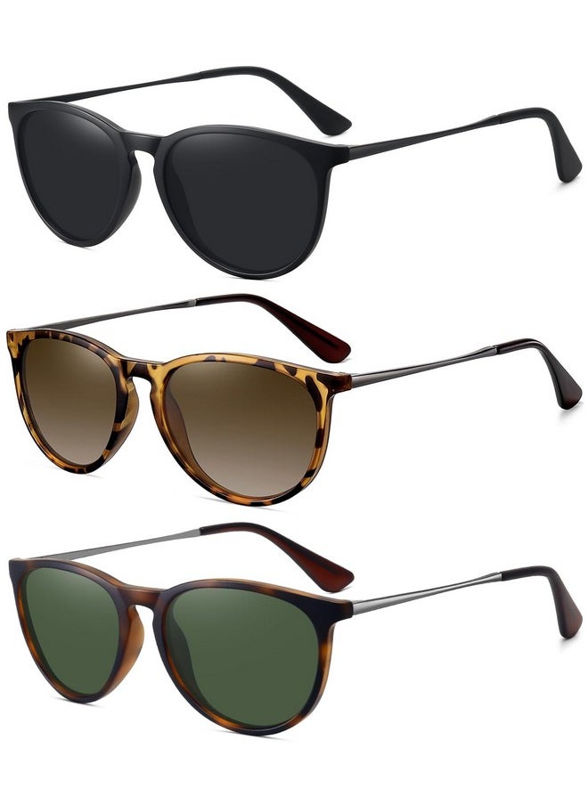 WOWSUN Retro Sunglasses Womens 2024 Trendy Round Classic Glasses  - Image 1