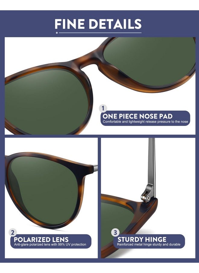 WOWSUN Retro Sunglasses Womens 2024 Trendy Round Classic Glasses  - Image 4