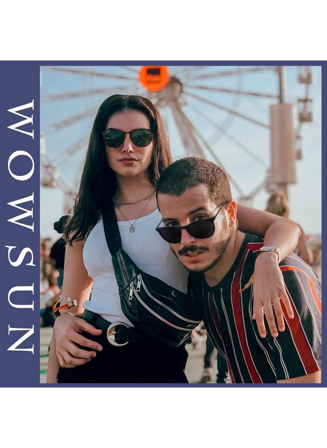 WOWSUN Retro Sunglasses Womens 2024 Trendy Round Classic Glasses  - Image 2