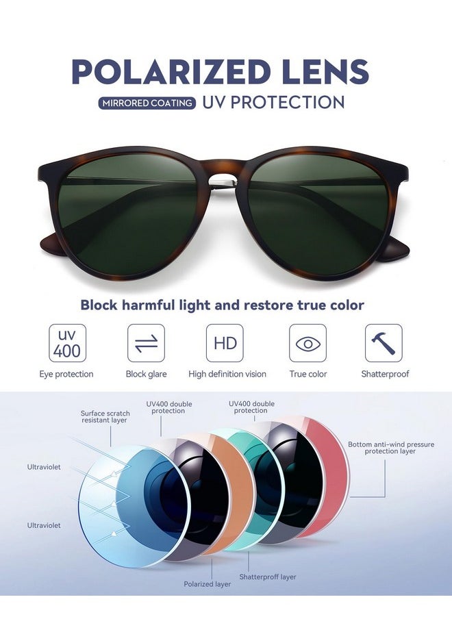 WOWSUN Retro Sunglasses Womens 2024 Trendy Round Classic Glasses  - Image 3