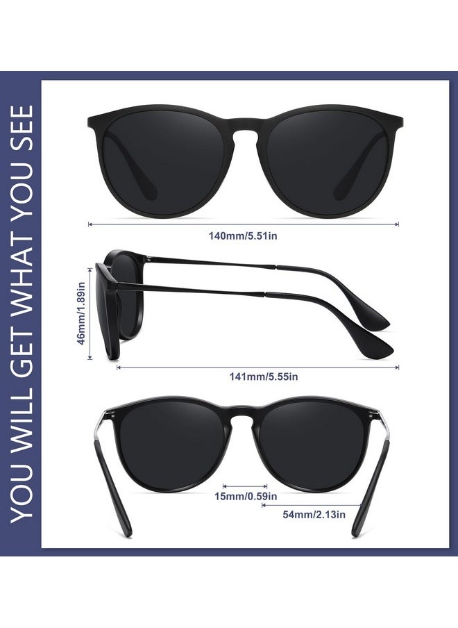 WOWSUN Retro Sunglasses Womens 2024 Trendy Round Classic Glasses  - Image 5
