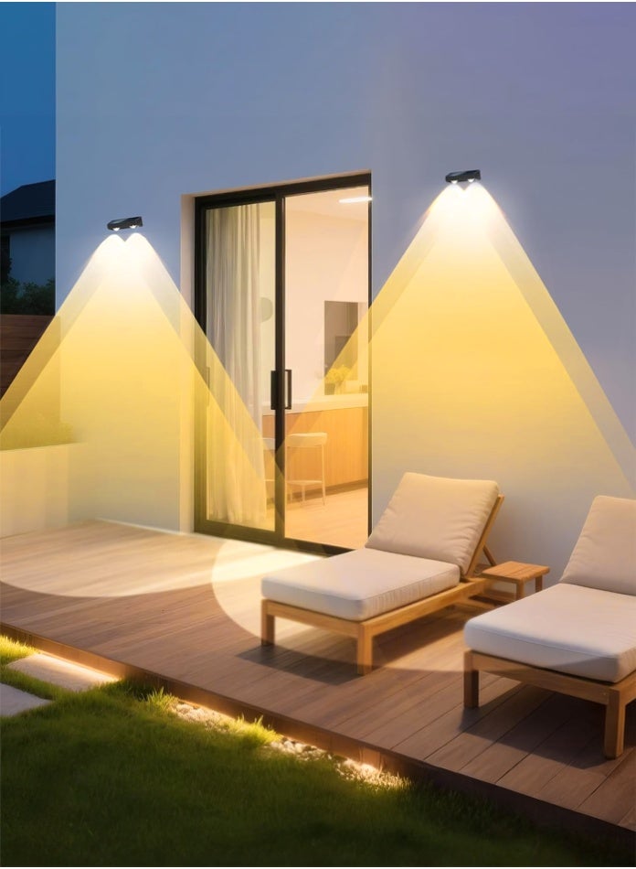 MODI 2W Solar LED Wall Light Pack of 10 – Outdoor Waterproof Garden & Fence Light, Warm White Solar Wall Light - Image 2