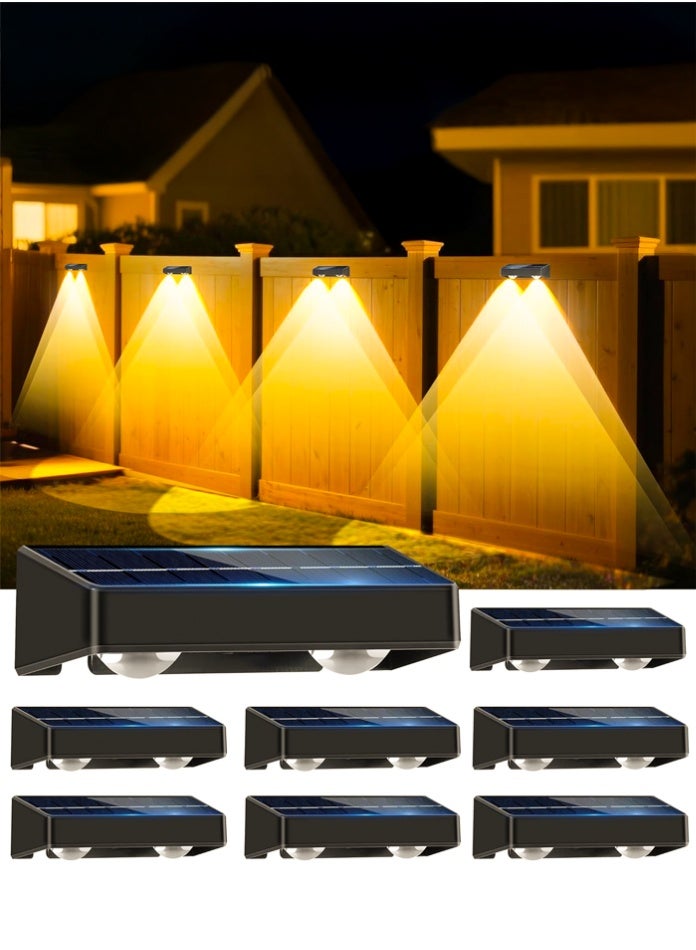 MODI 2W Solar LED Wall Light Pack of 10 – Outdoor Waterproof Garden & Fence Light, Warm White Solar Wall Light - Image 1