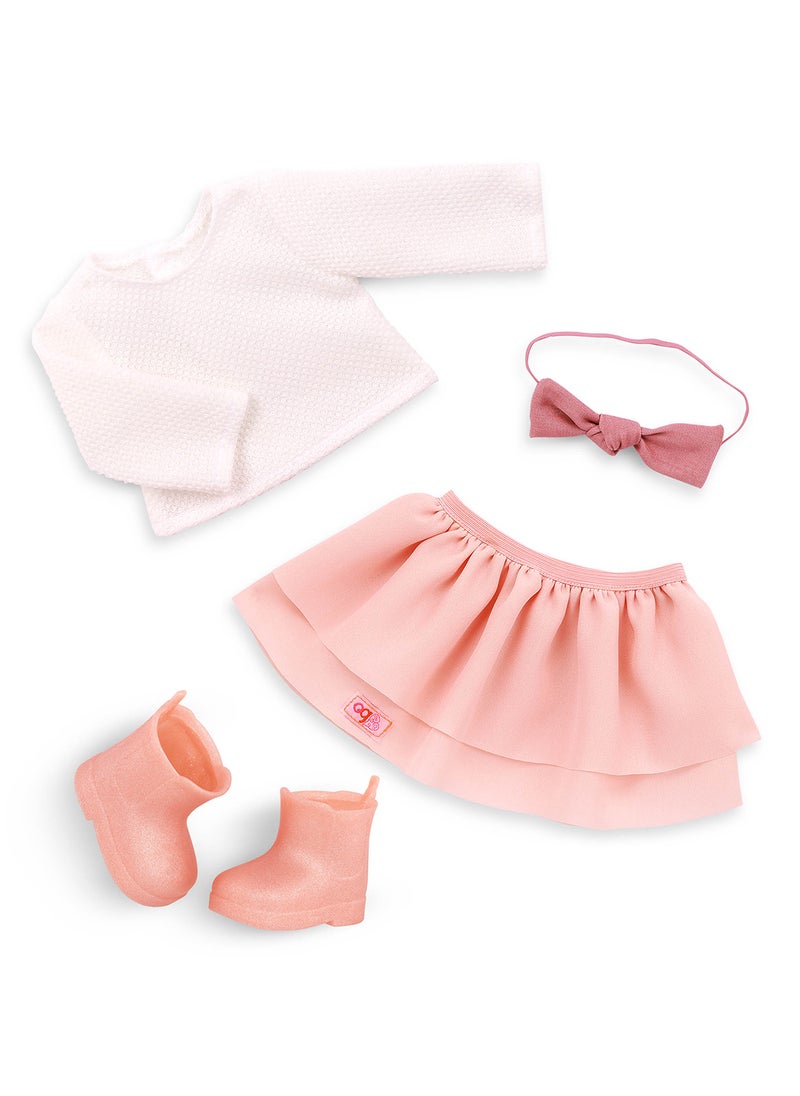 Our Generation Doll Withpink Frilly Skirt Outfit Effie  - Image 3