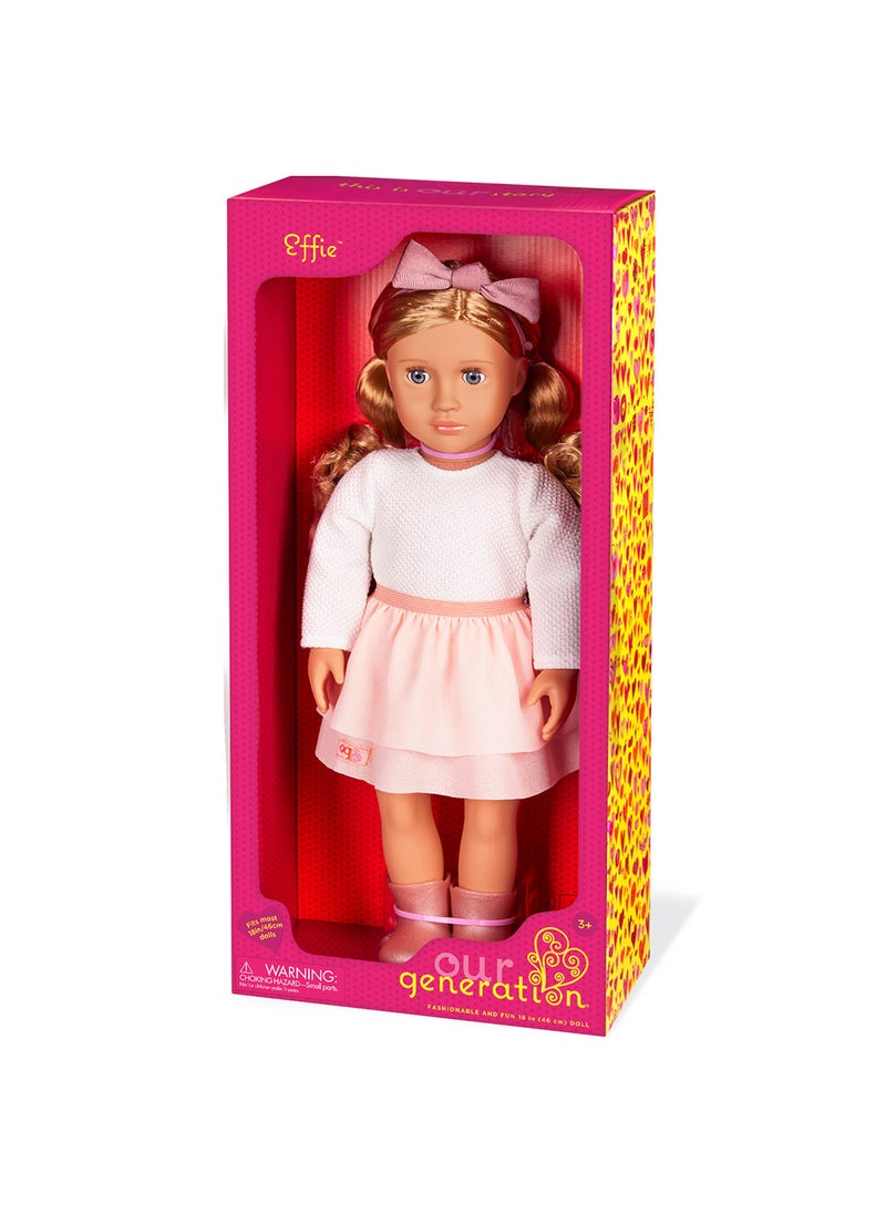 Our Generation Doll Withpink Frilly Skirt Outfit Effie  - Image 1
