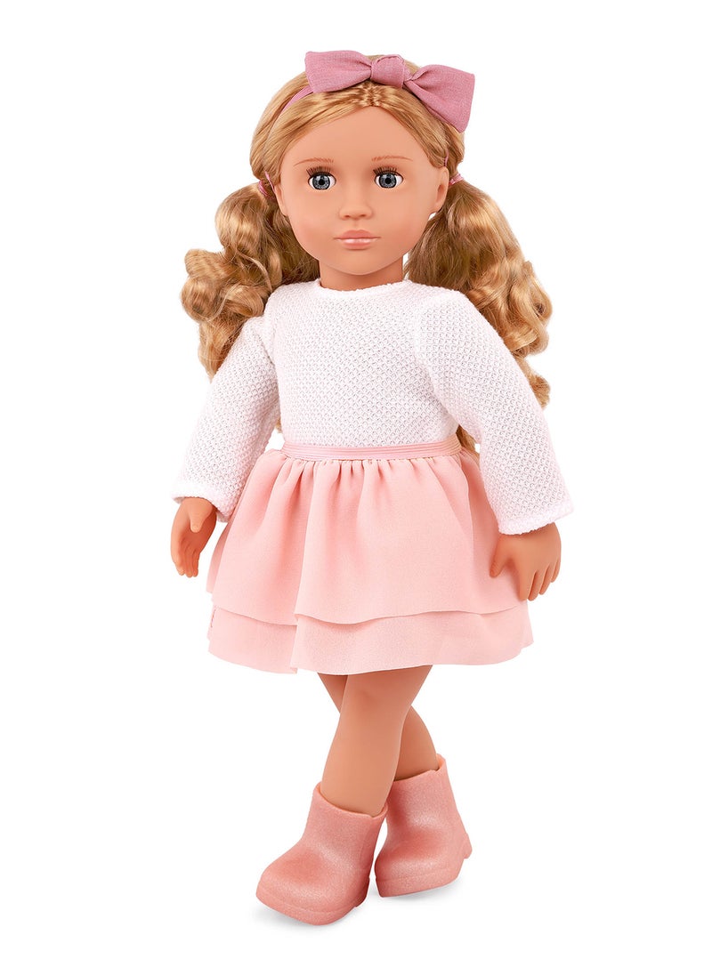 Our Generation Doll Withpink Frilly Skirt Outfit Effie  - Image 4