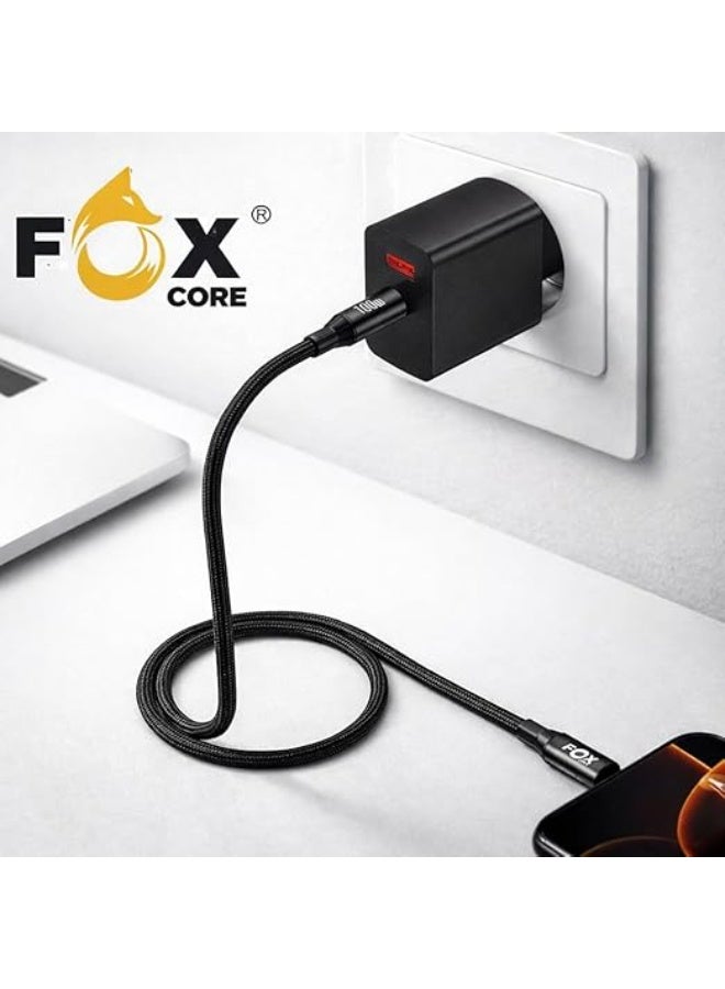 FOX CORE 100W 120cm Mobile Phone Cable Compatible with All Type-C to Type-C Mobile Devices - Image 4