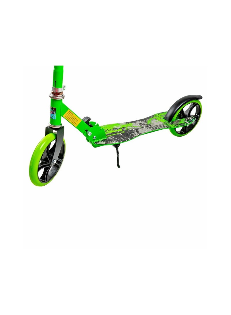 Generic Foldable Aluminum Hand and Metal Body 3B Wheels Green Fable Scooter – 672  - Image 3
