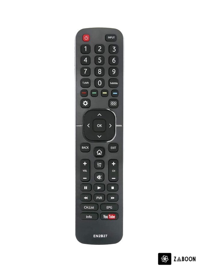 Zaboon Remote Control For Smart LCD, LED Television Sets Black