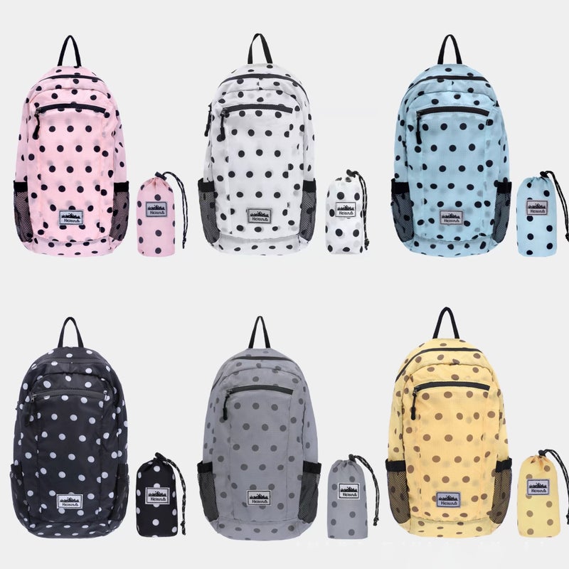 Heisn25 Nylon Lightweight Polka Dot Backpack - Image 1