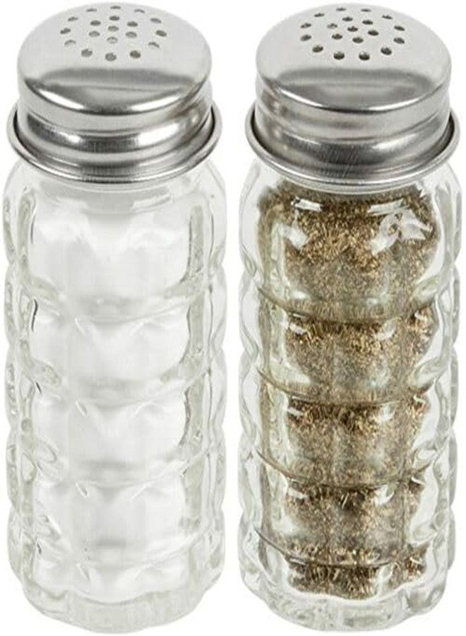 Great Credentials Retro Style Salt and Pepper Shakers with Stainless Tops Set of 2 (Retro Shakers) - Image 1