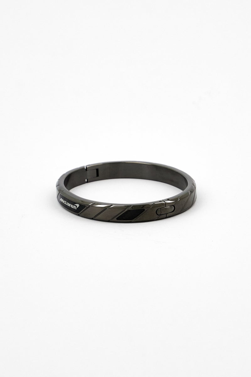 McLaren Men Stainless Steel Bracelet, Grey - Image 3