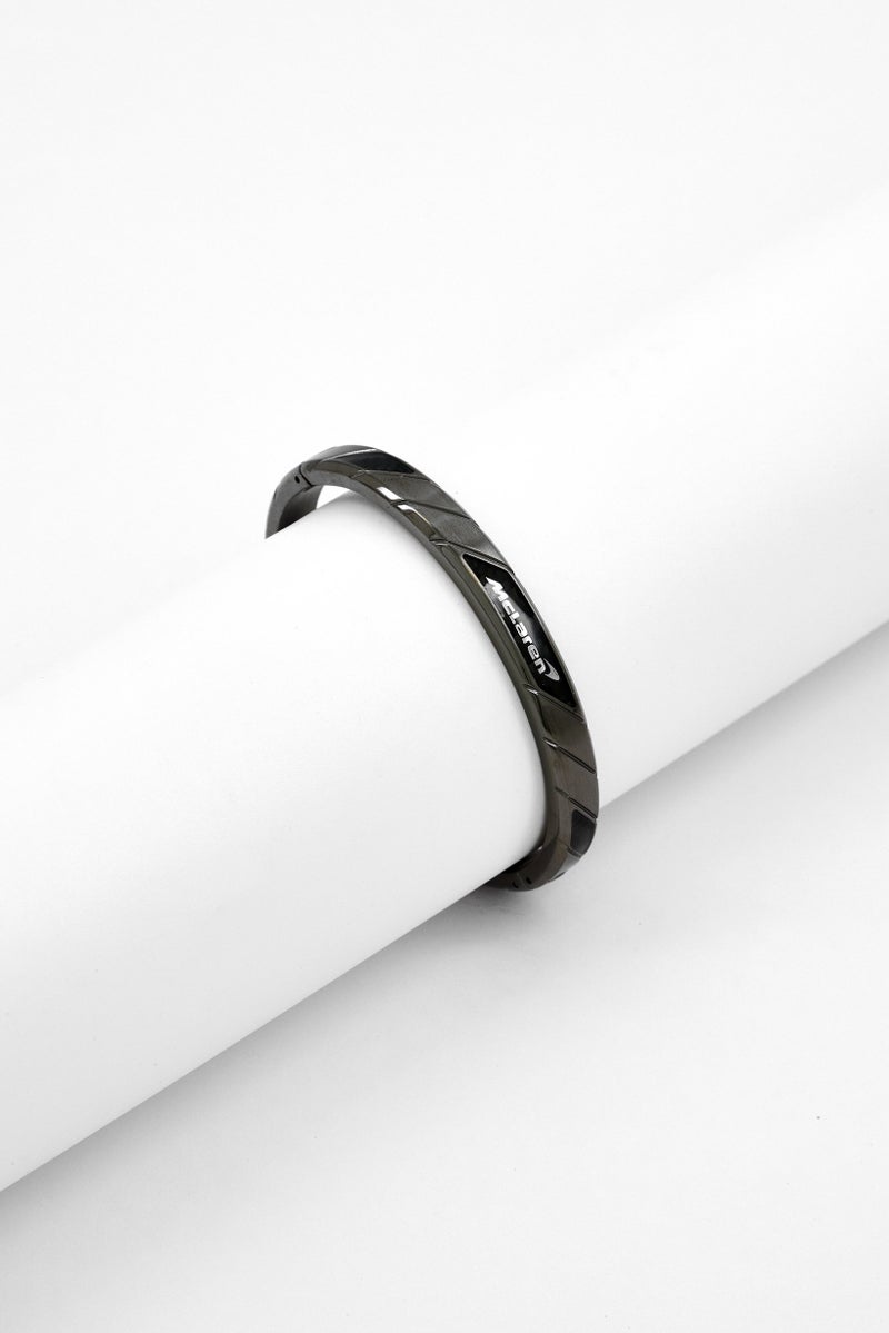 McLaren Men Stainless Steel Bracelet, Grey - Image 1