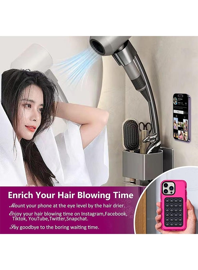 12 Pcs 4 Color Adhesive Silicone Suction Phone Case Cover, Multipurpose Non Slip Phone Suction Cup, Universal Phone Sticky Grip, Suitable for Mirror Bathroom Home Kitchen - Image 5