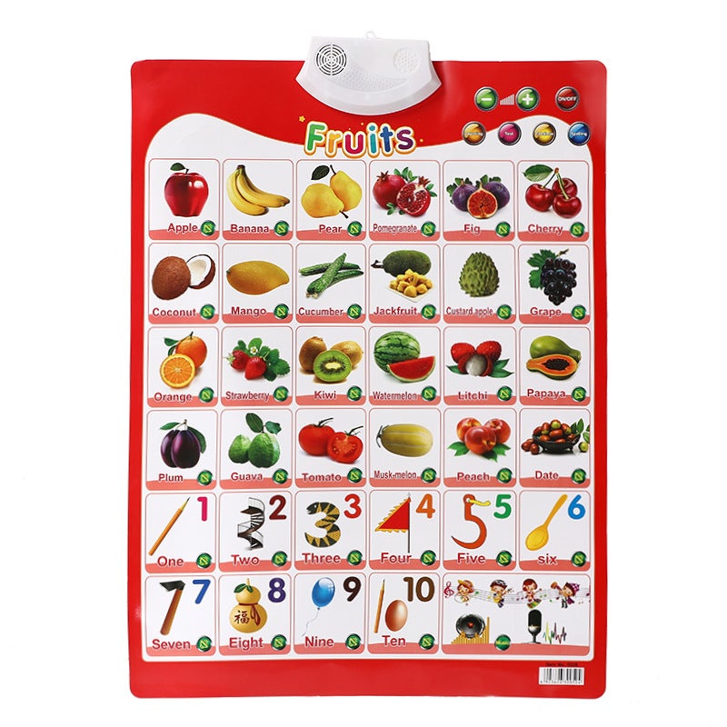 Children's Audio Flip Chart Reading Literacy English Learning Machine - Fun Interactive Educational Toy