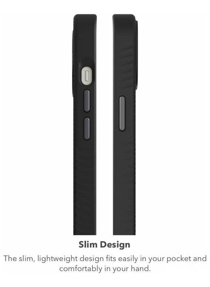ZAGG - جراب London Snap الواقي المتين المصنوع من الجرافين لهاتف iPhone 15 Pro، جراب متوافق مع MagSafe مع جزء خارجي من القماش الأنيق، نحيف وخفيف الوزن - زهري مزرق - Image 1