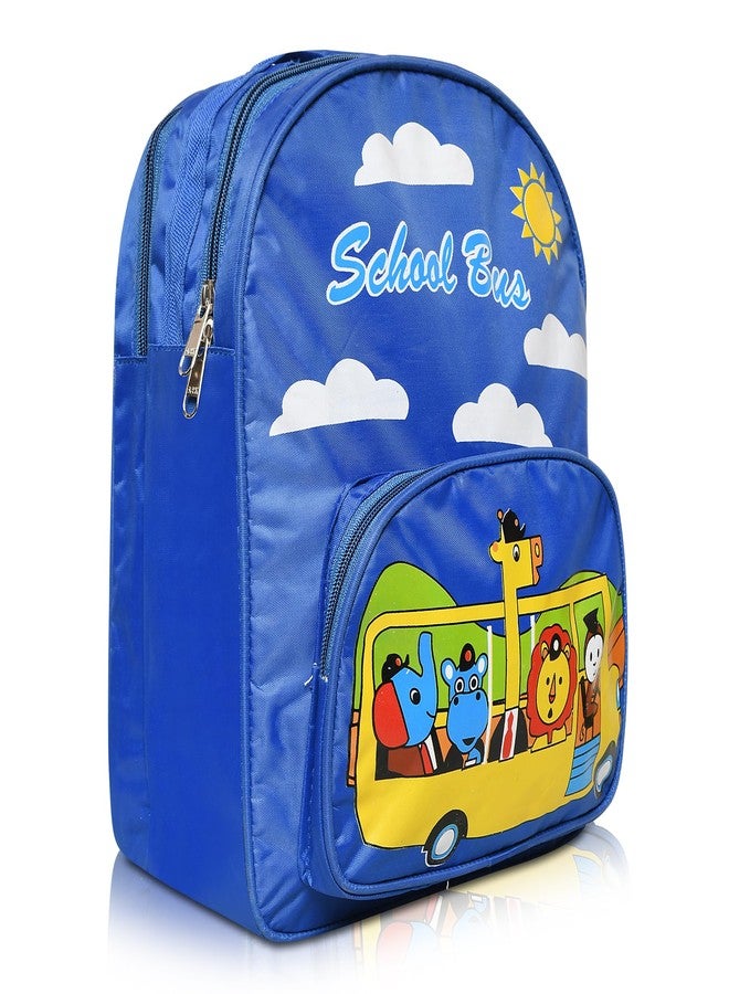 Stylbase girls boys kids School Bag With Lunch Bag Combo kids Backpack for Ages 2-5 Years | 20 L 3D Printed waterproof cartoon Backpack For Nursery LKG UKG 1st 2nd class Blue Medium - Image 1