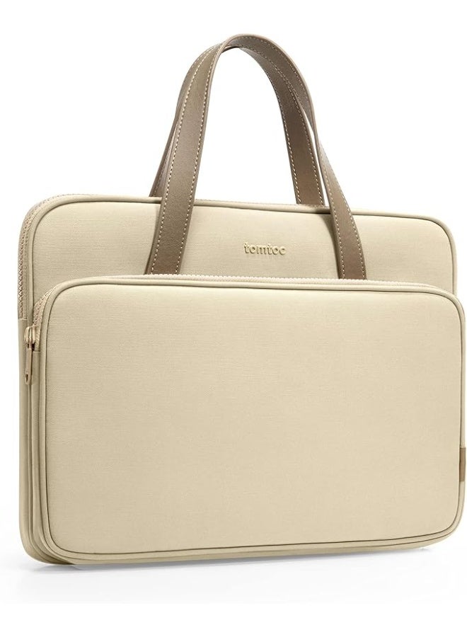 Tomtoc Versatile-A11 Laptop Handbag for 13.5-14 Inch Devices – Water-Resistant Slim Briefcase Sleeve with Organized Storage, Shoulder Strap & Soft Padding Eco-Friendly Laptop Bag - Image 1