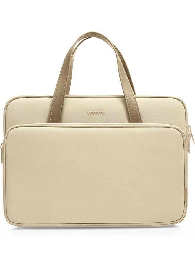 Tomtoc Versatile-A11 Laptop Handbag for 13.5-14 Inch Devices – Water-Resistant Slim Briefcase Sleeve with Organized Storage, Shoulder Strap & Soft Padding Eco-Friendly Laptop Bag - Image 4