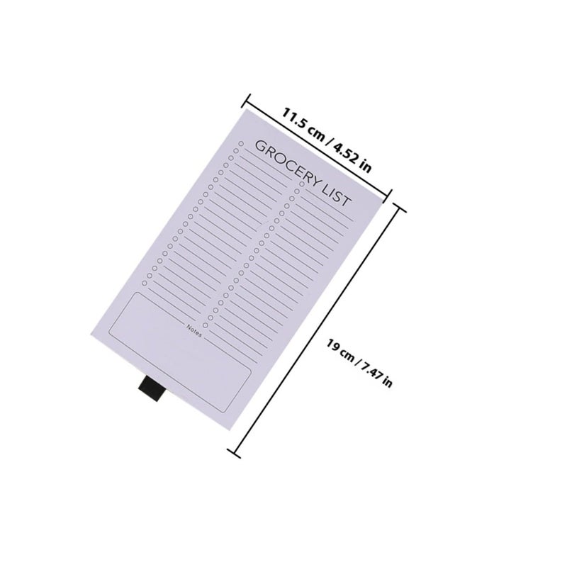 HOOWIFFY Magnetic Grocery List Pads for Refrigerator 2pcs, Practical to Do List Notepads with Soft Magnetic Backing, Small Note Pads for Kitchen and Home Organization - Image 2