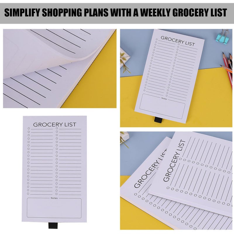 HOOWIFFY Magnetic Grocery List Pads for Refrigerator 2pcs, Practical to Do List Notepads with Soft Magnetic Backing, Small Note Pads for Kitchen and Home Organization - Image 3