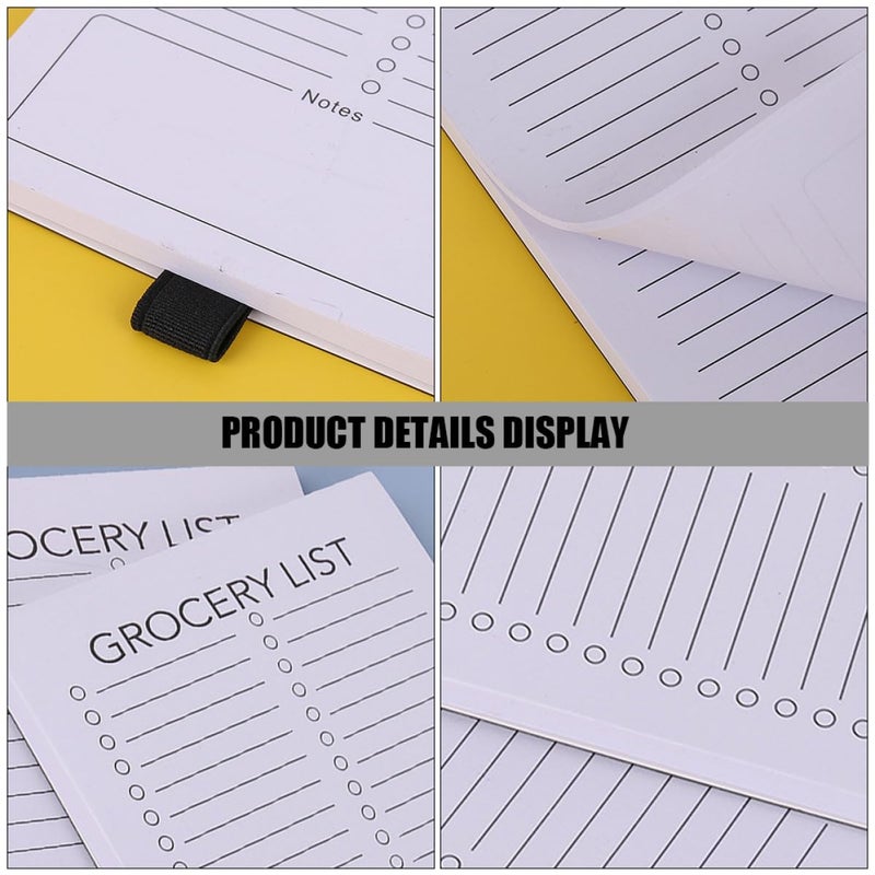 HOOWIFFY Magnetic Grocery List Pads for Refrigerator 2pcs, Practical to Do List Notepads with Soft Magnetic Backing, Small Note Pads for Kitchen and Home Organization - Image 4