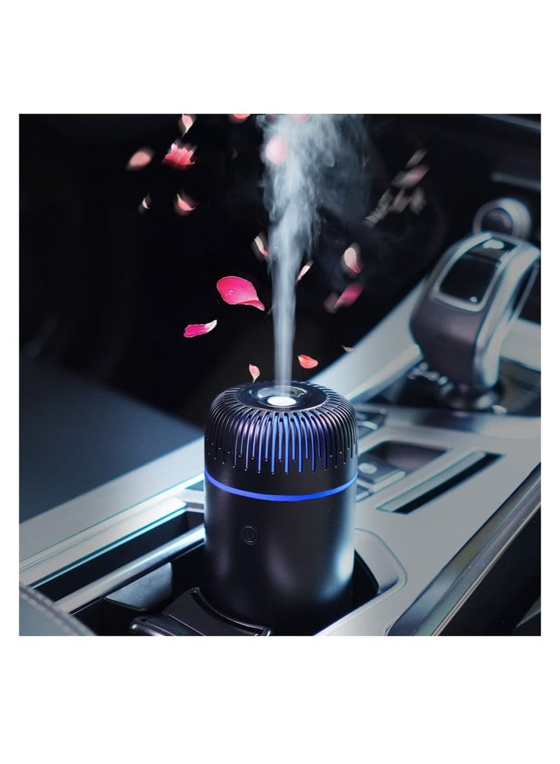 كابتن تيك Car Diffuser, Humidifier Aromatherapy Essential Oil Diffuser USB Cool Mist Mini Portable Diffuser for Car Home Office Bedroom (Black) - Image 1