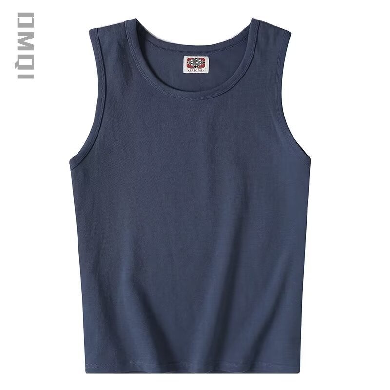 2024 Summer New Arrival Youth Hong Kong Style Trendy Sleeveless Short-sleeved Popular Simple All-match Vest Waistcoat Green - Image 2
