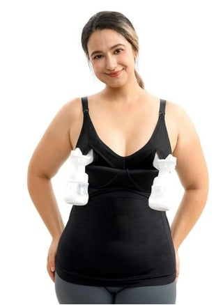 Hands Free Pumping Tank Top, All-in-One Pumping & Nursing Tank Tops with Built-in Bra, Fixed Padding Maternity Cami - pzsku/ZF084B3B9A047532C77D2Z/45/_/1740363612/91b3002d-9f5d-457d-8b2b-dae611054fb7