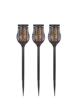 Y&D 3pcs Solar Outdoor Lights, Solar Torch Light With Flickering Flame For Garden Decor, Waterproof Solar Powered Outdoor Lights  - Image 2