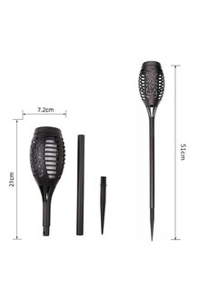Y&D 3pcs Solar Outdoor Lights, Solar Torch Light With Flickering Flame For Garden Decor, Waterproof Solar Powered Outdoor Lights  - Image 5