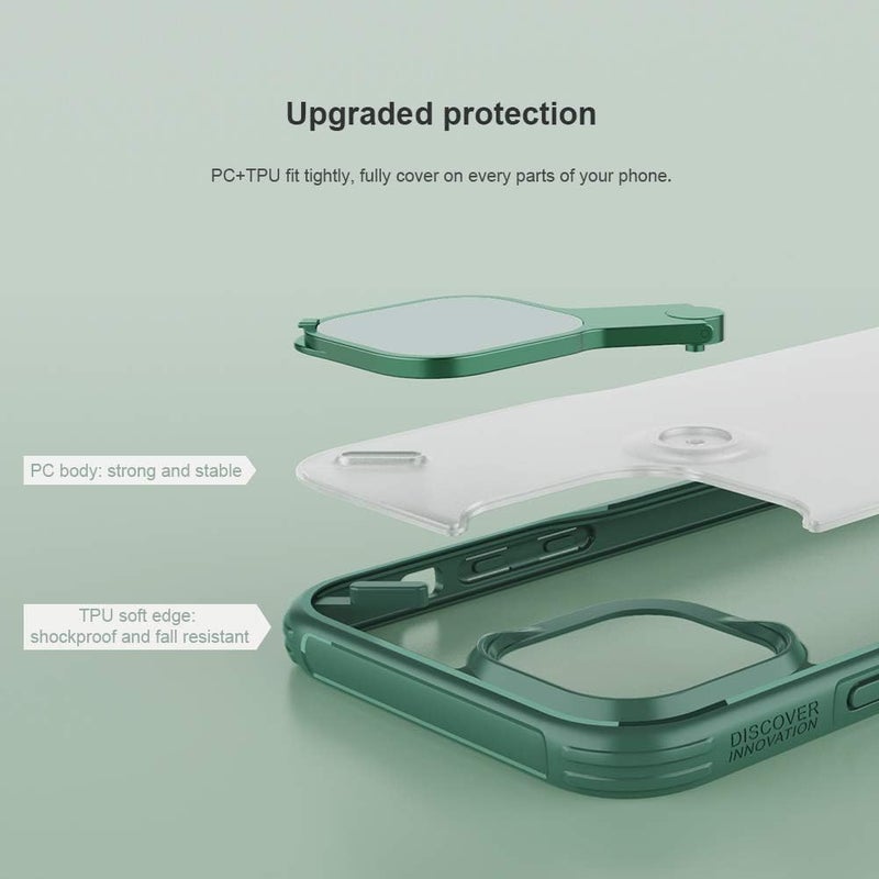 Nillkin Cyclops Case Back Cover For Apple Iphone 12 Pro Max, Blue - Image 3